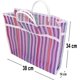 thumbnail image 2 of 3 Bolsas Con Fuelle para Compras, Malla de Alta Resistencia Reforzada con Ribete, Reutilizables y Ecologicas en Colores Surtidos, 2 of 4