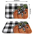 thumbnail image 4 of Fall Dish Drying Mat 18 x 24 Inch Thanksgiving Buffalo Plaid Pumpkin Drying Mat for Kitchen Counter Absorbent Farmhouse Autumn Orange Pumpkin Dishes Dry Pad for Drainer Rack Kitchen Fast Dry, 4 of 7