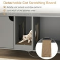 thumbnail image 5 of Spaco 40 Inch Cat Litter Box Enclosure for 2 Cats Hidden Cat Washroom, Cat House, Gray, 5 of 10