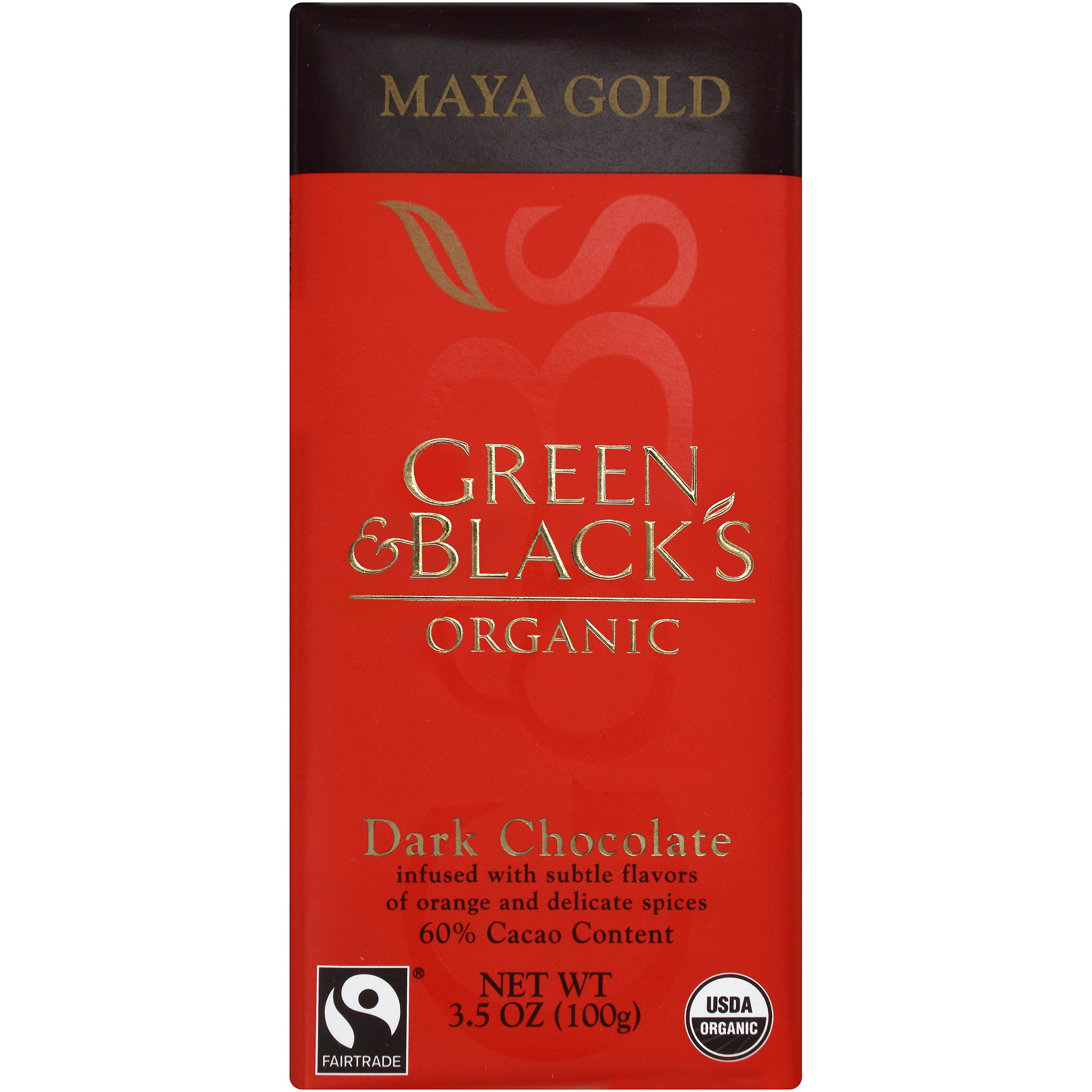 Green and Blacks Organic Maya Gold Dark Chocolate 3.5 Oz Bar by Mondelez