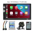 thumbnail image 4 of Riwesomey Reproductor Multimedia 2Din de 7 pulgadas, estéreo, Radio FM automática, reproductores MP5 ligeros portátiles, grabadora de vídeo Combinaciones de reproductor de DVD/TV para coche Riwesomey VI021992-00B, 4 of 6