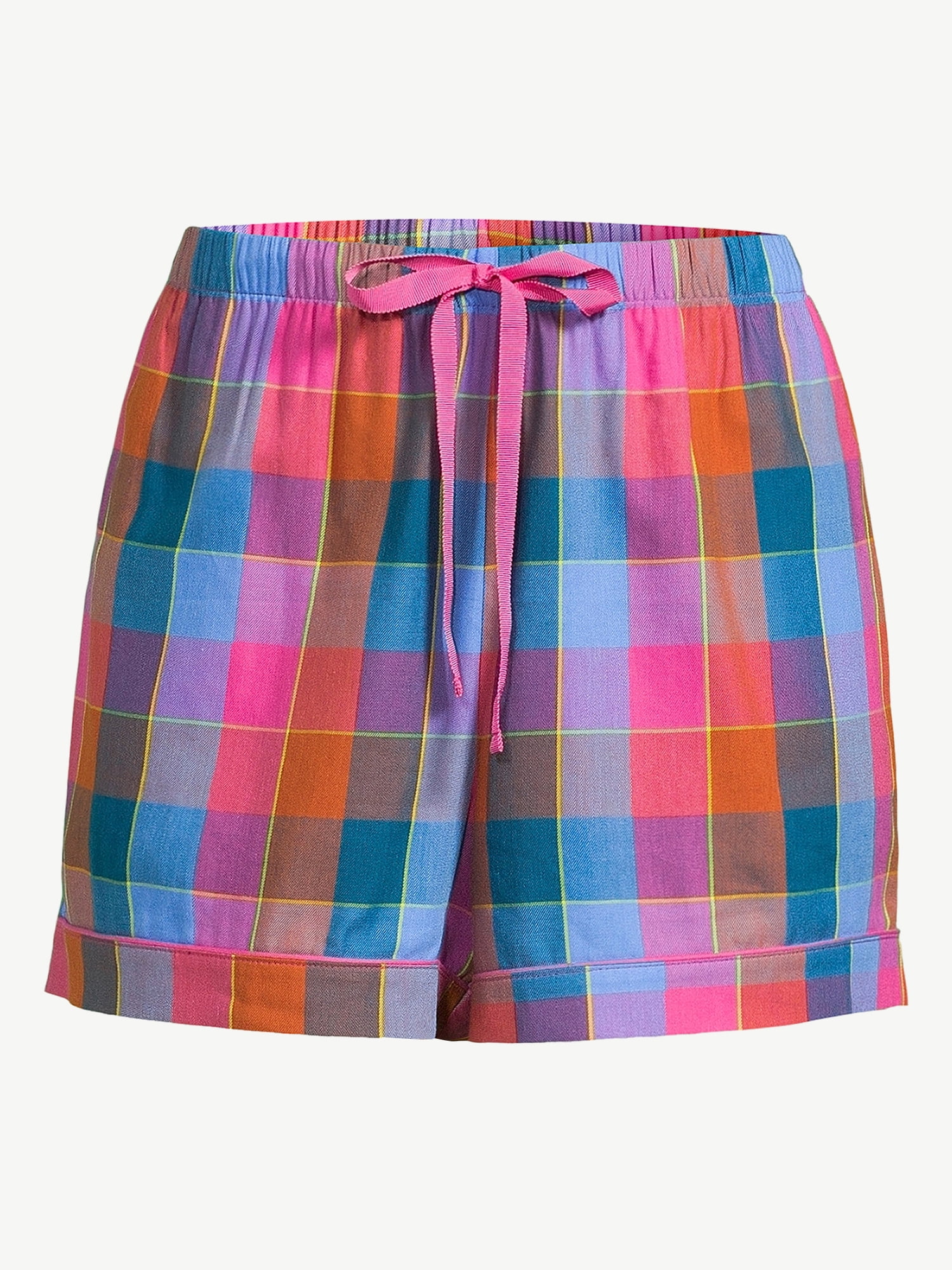 Joyspun Women's Woven Sleep Shorts, Sizes S to 3X