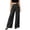 Black, variant on Women's High Waist Wide Leg Dress Pants, Business Casual Work Slacks, Elegant Linen Pants Women Grey XL