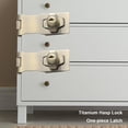 thumbnail image 2 of Peggybuy 4 Inch Letter Box Locker Punch-free with Lock Hasp Latch for Door Cabinet Drawer, 2 of 6