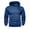 Blue, variant on XIAONU Mens Hoodies Half-Zip Hooded Slim-Fit Sweatshirt, Retro Solid Color Long-Sleeve Pullover Hooded Sweatshirt