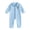 Sky Blue, variant on Baby Cotton Romper Jumpsuits Snap Button Down Long Sleeve Footless Sleep and Play Onesie(Green,6-12 Months)