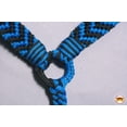 thumbnail image 4 of Hilason Horse Breast Collar Flat Braided Paracord Turquoise / Black, 4 of 5