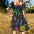 thumbnail image 3 of Hypno veggies Sleeveless Dress evening dresses ladies Dress for girls summer dress woman 2024 women's summer dresses 2024, 3 of 6