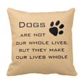 thumbnail image 1 of QIFEIHA Quote About Dogs Pillowcase Cushion Cover Two Sides Printing Size 18x18 inch, 1 of 2