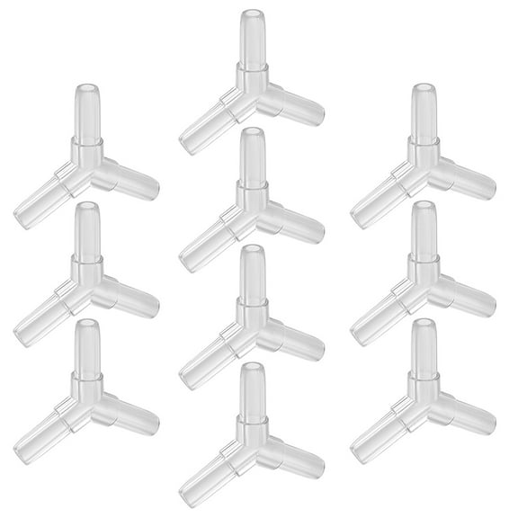 Unique Bargains Aquarium Air Valve Connector Plastic Y-Shaped Inline Tubing for 0.16" Fish Tank Pond 10pcs