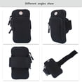 thumbnail image 3 of Asixx Brazalete Deportivo, Banda para Brazo, con 2 Bolsillos para iPhone 7 6S 6 Plus,para Utilizado como Bolsa de Pulsera, Bolsa de Brazo, Bolsa de Tobillo18.00 * 10.00 * 10.00cm-Negro) Khall TJA03198-03, 3 of 6