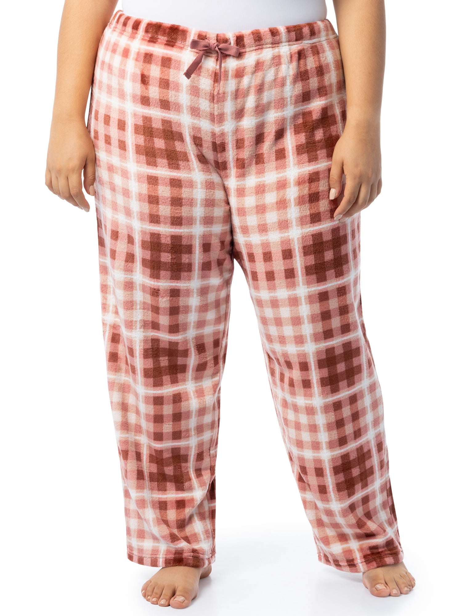 Fruit of the Loom Women's Beyond Soft Long Sleeve Top & Fleece Bottom Pajama Set, Sizes S-4X