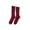 Wine, variant on QASIEATN Stockings for Women Socks Women Beggar Shabby Ripped Hole Socks Ribbed Knit Fluorescent Solid Color Skateboard Tube Hosiery Fall Fashion Accessories