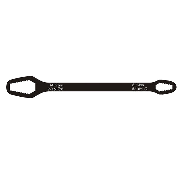 Clé Universelle à Double Extrémité pour Automobile, Bicyclette, Entretien, Plomberie, Clé 8-22 mm à Serrage Automatique, Clé Réglable