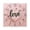 Golden Pointer, variant on 7.78in Square Artistic Wall Clock Dual-Purpose Tabletop & Hanging Decor Silent Non-Ticking Clocks for Home Office Heart-shaped with Word Love