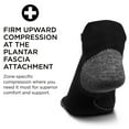 thumbnail image 3 of Feetures Plantar Fasciitis Relief Ultra Light Cushion Ankle Sock - No Show Socks with Heel Tab - Black, XL (1 Pair), 3 of 5