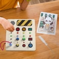 thumbnail image 2 of Tableau d'Activités LED Montessori Coloré Jouet Switch LED pour Enfants Garçons Filles Vacances, 2 of 9