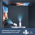thumbnail image 5 of 270°Mini Projector Bluetooth 5.2, WiFi Portable Video Projector 200 ANSI Lum, Auto Keystone 4K Projector with Android System, 5 of 5