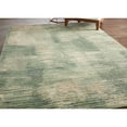 thumbnail image 2 of Feizy Eden Modern Abstract, Green/Ivory/Brown, 5' x 7'6" Area Rug Easy Care Stain Resistant Fade Resistant Industrial Distressed Floor Rug for Living room Bedroom, 2 of 9
