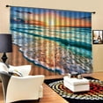 thumbnail image 3 of 2 paneles de cortinas para sala de , de árboles , de cortinas estampadas, cortinas de ventana para dormitorio, ojales, cortinas Sea Wave_2 BLESIY Cortinas de impresión digital 3D, 3 of 8