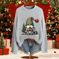 thumbnail image 5 of ZHOUCHANKIDS Classic Cute Sweaters Christmas Sweaters for Women with Fun Patterns and Animals Lightweight Sweaters Winter Outfits Grey XXL, 5 of 6