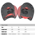 thumbnail image 4 of Bsvklp Palas Natación Aletas Aletas Natación Acuáticos Guantes Palmeados A Mano (Rojo S), 4 of 7