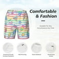 thumbnail image 5 of Gaeub Cute Unicorn Mens Swim Trunks Stretch Beach Shorts Quick Dry for Men Swim Shorts Swimwear with Pockets- X-Large, 5 of 9