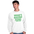 thumbnail image 3 of Worlds Greatest Farter I Mean Father Men's Long Sleeve Tee T Shirt Brisco Brands S, 3 of 6