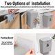 thumbnail image 4 of High Capacity Wall Mounted Trash Can Bin With Lid Waste Bin Kitchen Cabinet Door Hanging Trash Bin Recycle Dustbin Aoba, 4 of 5