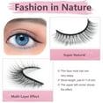 thumbnail image 2 of Short False Eyelashes Natural Look Wispy Strip Lashes Pack 11mm 12Pairs Small Lashes 3d Mink Eyelashes Reusable Lightweight Short Natural Eyelashes, 2 of 8