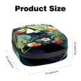thumbnail image 2 of Toucan Storage Bag for Sanitary Napkins - Velvet, Sponge, and Oxford Fabric Period Pouch Organizer 4.7x6.6x6.6 in., 2 of 6