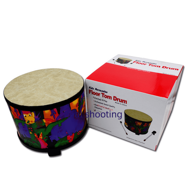 Instrumento de percusión para educación temprana Tambor de piso Colección de series para niños Tambor de piso de dibujos animados