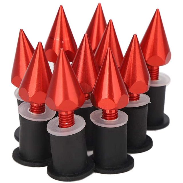 Yazoeia Windscreen Spike Bolts,M5 Windshield Spike Bolts Screws Nuts Fit for Motorcycle Modification(red) CJC912-139975
