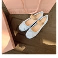 thumbnail image 3 of Women's Korean - Style Ballet Flats - Comfortable Round - Toe Satin Flat Shoes with Bow Detail for Daily Wear in All Seasons shoes for women dressy casual, 3 of 12
