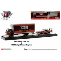 M2 Machines Auto Hauler Tw21 1969 Dodge L600 Coe & 1969 Dodge Charger Daytona
