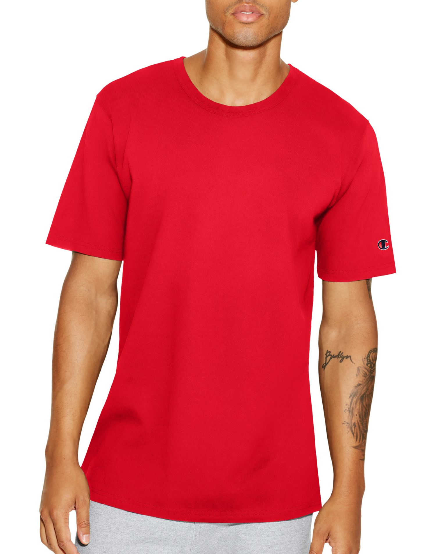 red champion tee