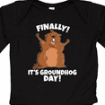 thumbnail image 4 of Inktastic Finally It's Groundhog Day Boys or Girls Long Sleeve Baby Bodysuit, 4 of 5