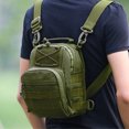 thumbnail image 4 of Bolsas de chaleco casuales para hombres Paquetes de cofre Molle impermeables antirrobo para acampar al aire libre Hugtrwg Para estrenar, 4 of 7