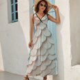 thumbnail image 2 of Mermaid Fish Scales Sleeveless Dress Woman Fashion Long Dresses Women's Summer Suit Dress 2025, 2 of 7