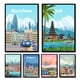 thumbnail image 2 of Pósteres y grabados de viajes de Ámsterdam, Tokio, Londres, Islandia, Bali, Vancouver, arte mural moderno, pinturas de ciudades, paisajes, cuadros en lienzo, 2 of 5