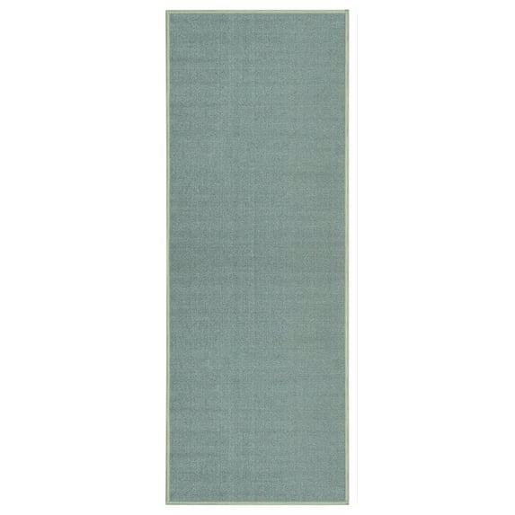 Custom Size Runner Sage Green Solid Single Color Plain Non-Slip (Non-Skid) Rubber Back Stair Hallway Rug by Feet 31 Inch Wide Select Your Length