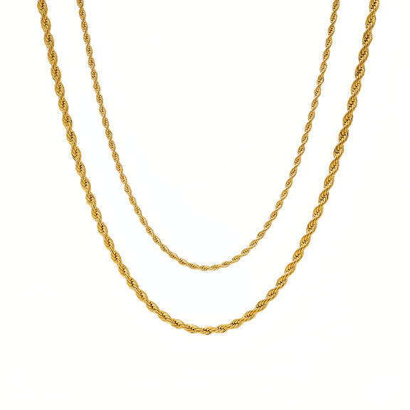 10k Real Gold Polished Necklace for Men, Real Solid Yellow Gold 3mm Mariner Link Chain Necklace, Lobster Claw- 18"