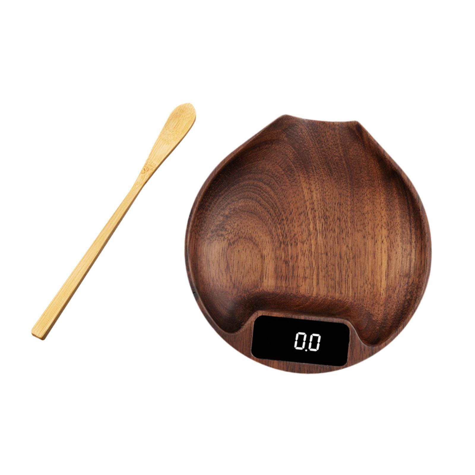Tongina Electronic Coffee Scale Pour over Espresso Scale Display Coffee Beans Scale Electronic Food Scale for Baking Home Cooking Brown
