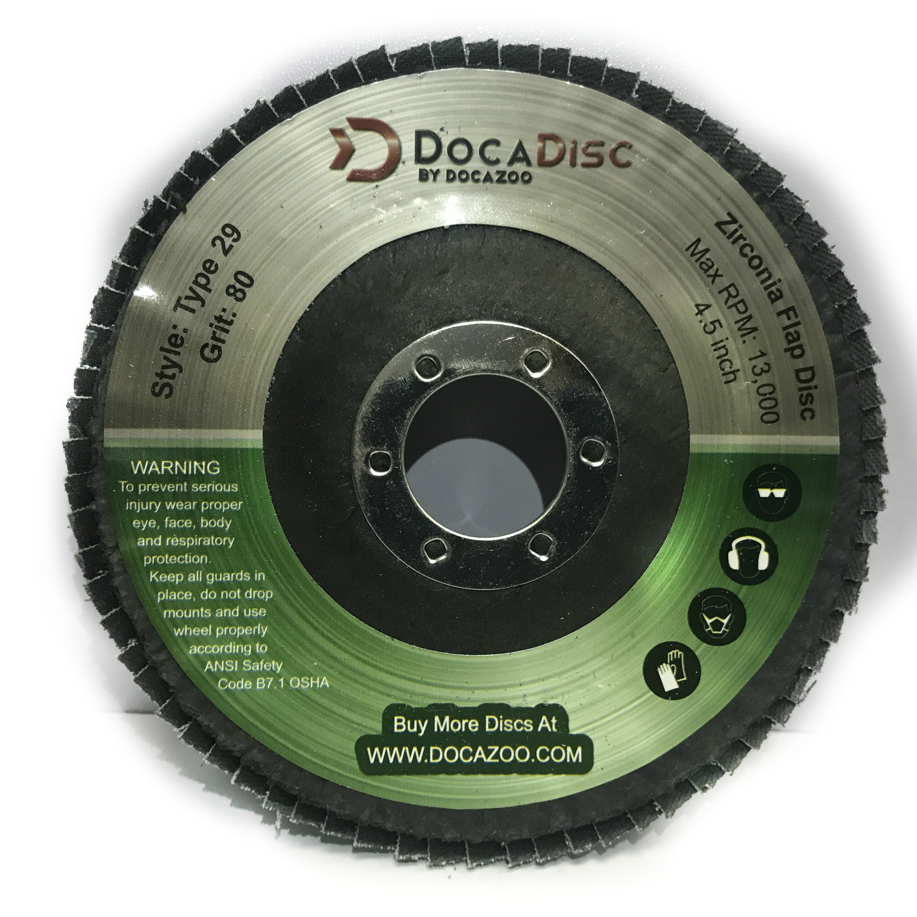 Shark 45823 4-Inch Aluminum Flap Disc with Type 27 Grit-60 Shark 45823 4-Inch Aluminum Flap Disc with Type 27 Grit-60