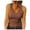 Coffee, variant on Elegant Solid Sleeveless V Neck Knit Ribbed Top for Women Casual Summer Tank Blouse 3 Tall Women Big Girl Crop Top Pajama Top Women Tops 5 Way Bra Athletic Crop Tops Berry Top Women Backless