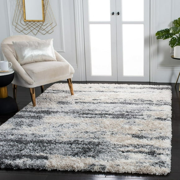 Safavieh Fontana Katina Abstract Distressed Plush Shag Area Rug