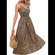 thumbnail image 1 of Vestido Bohemio Midi de Verano para Mujer, Informal, Floral, con Tirantes Finos, con Cordones, Fluido, para Playa Amarillo XL, 1 of 10