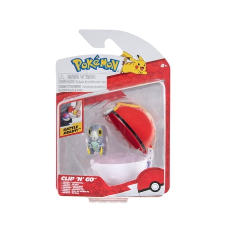 Pokemon Clip ‘N’ Go Frigibax and Repeat Ball - Includes 2 inch Battle Figure and Repeat Ball Accessory