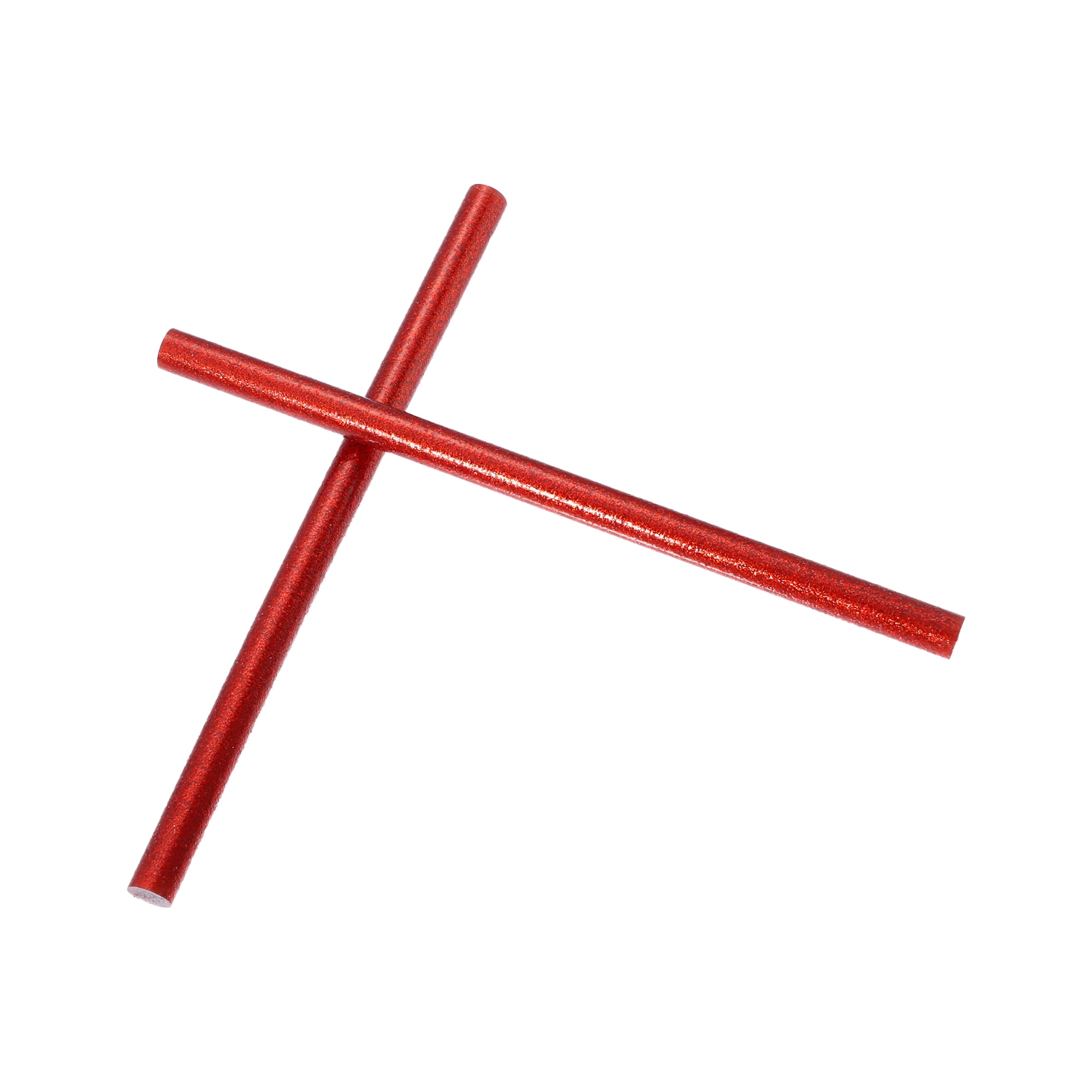 Unique Bargains 12pcs 11 x 200mm EVA Bling Paintless Dent Repair Hot Melt Glue Red
