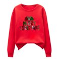 thumbnail image 4 of Chandails en Molleton de Noël pour Femmes Mode Décontractée Manches Longues Imprimées, 4 of 5